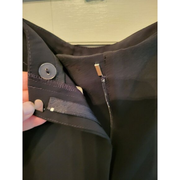 Chico's Black Ankle Pants Straight Leg sz .5  Office Minimalist Old Money Classy - Picture 6 of 7